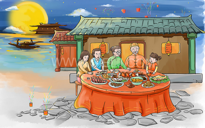 賞中秋圓月享美好時(shí)光，企鵝糧油機(jī)械祝您中秋團(tuán)圓快樂(圖2)